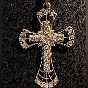 Beautiful filigree, double cross, pendant